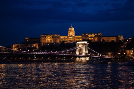 Budapest Castle District at night